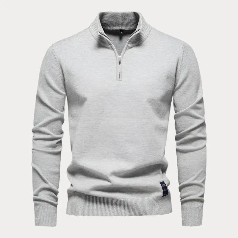 Heren Pullover Kwart Rits – Comfortabele Trui met Rits voor Casual en Sportief Gebruik