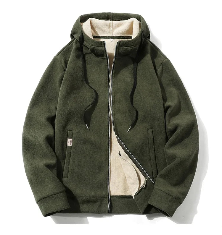 Heren Hoodie met Rits – Casual Sweatshirt voor Comfortabele Vrijetijdskleding