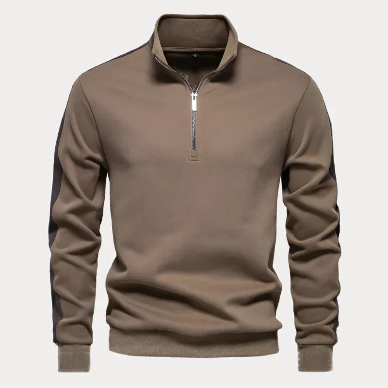 Heren Quarter Zip Pullover - Comfortabele en Stijlvolle Trui voor Vrije Tijd