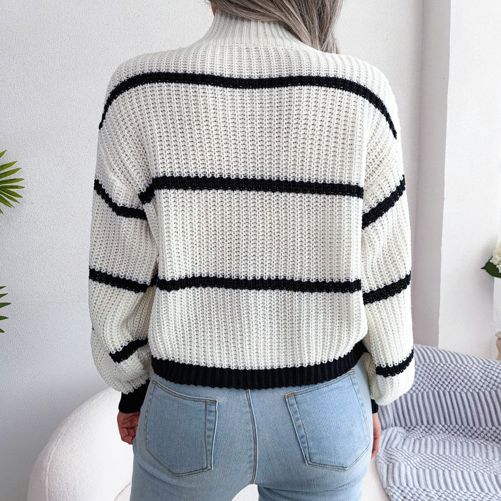 Damestrui Mode – Stijlvolle gebreide trui voor dames in diverse kleuren