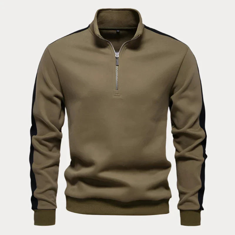 Heren Quarter Zip Pullover - Comfortabele en Stijlvolle Trui voor Vrije Tijd