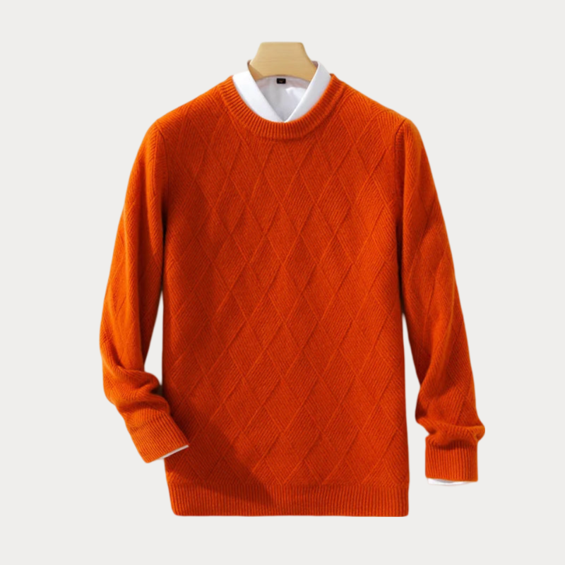 Heren Trui Ronde Hals – Comfortabele Trui van Katoen voor Casual Stijl