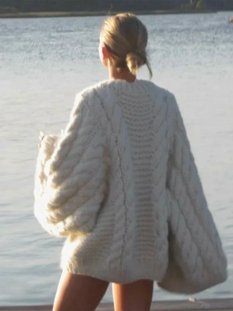 Oversized Trui Dames – Comfortabele Trui met Lange Mouwen en Zachte Stof