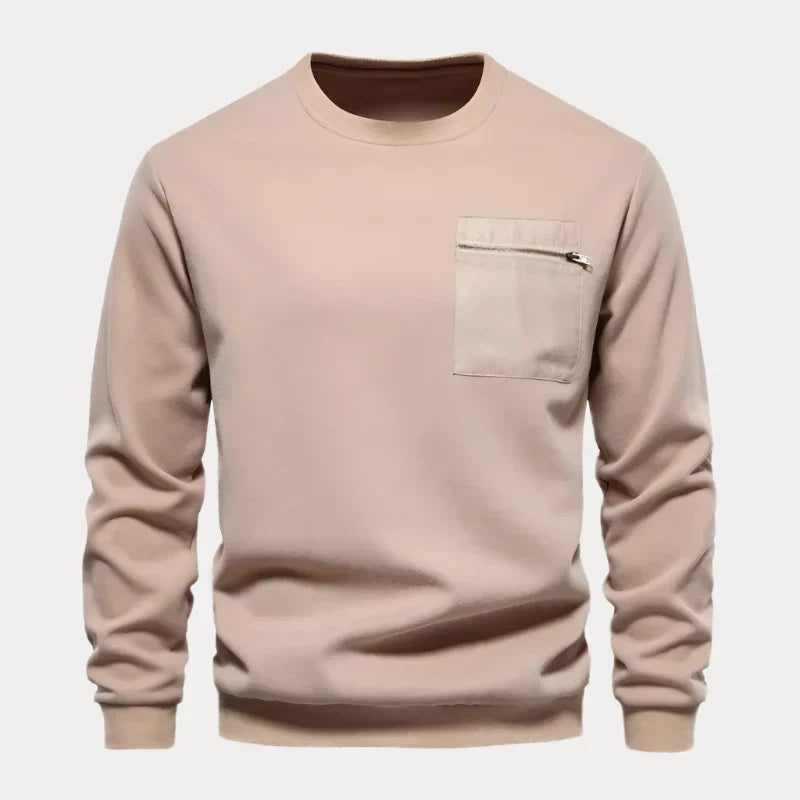 Herenpullover – Comfortabele trui met borstzak voor casual en formele looks