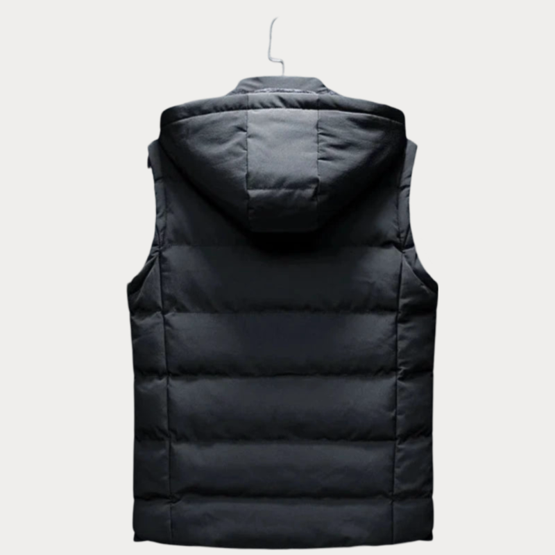 Heren Vest met Capuchon – Comfortabel Hoodie met Voorkantzak voor Casual Stijl