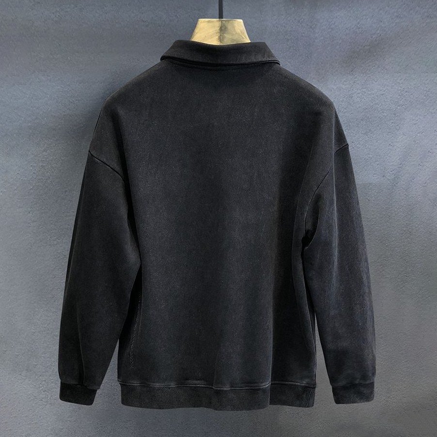 Polo-Pullover Heren – Comfortabele Pullover met Knopen voor Casual Stijl