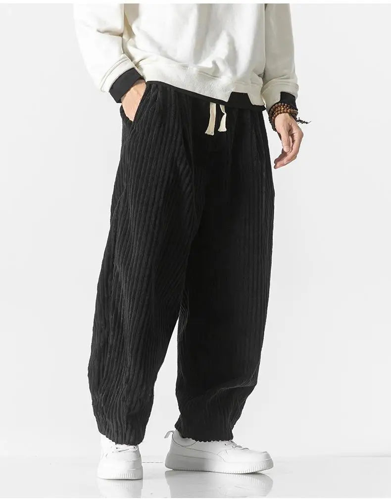 Losse Rechte Broek Heren – Comfortabele Casual Broek van Katoen voor Dagelijks Gebruik
