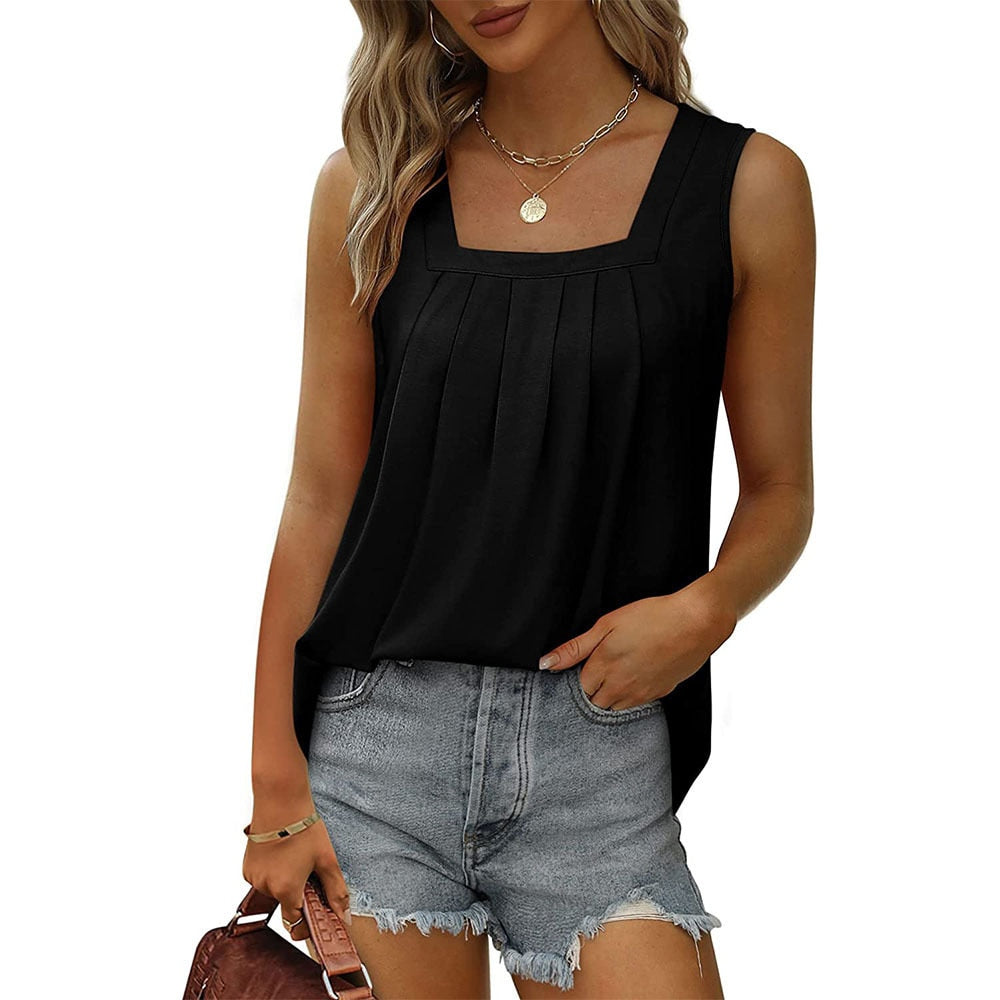 Mouwloze Top Dames – Elegante Zomerblouse zonder Mouwen voor Casual & Feest