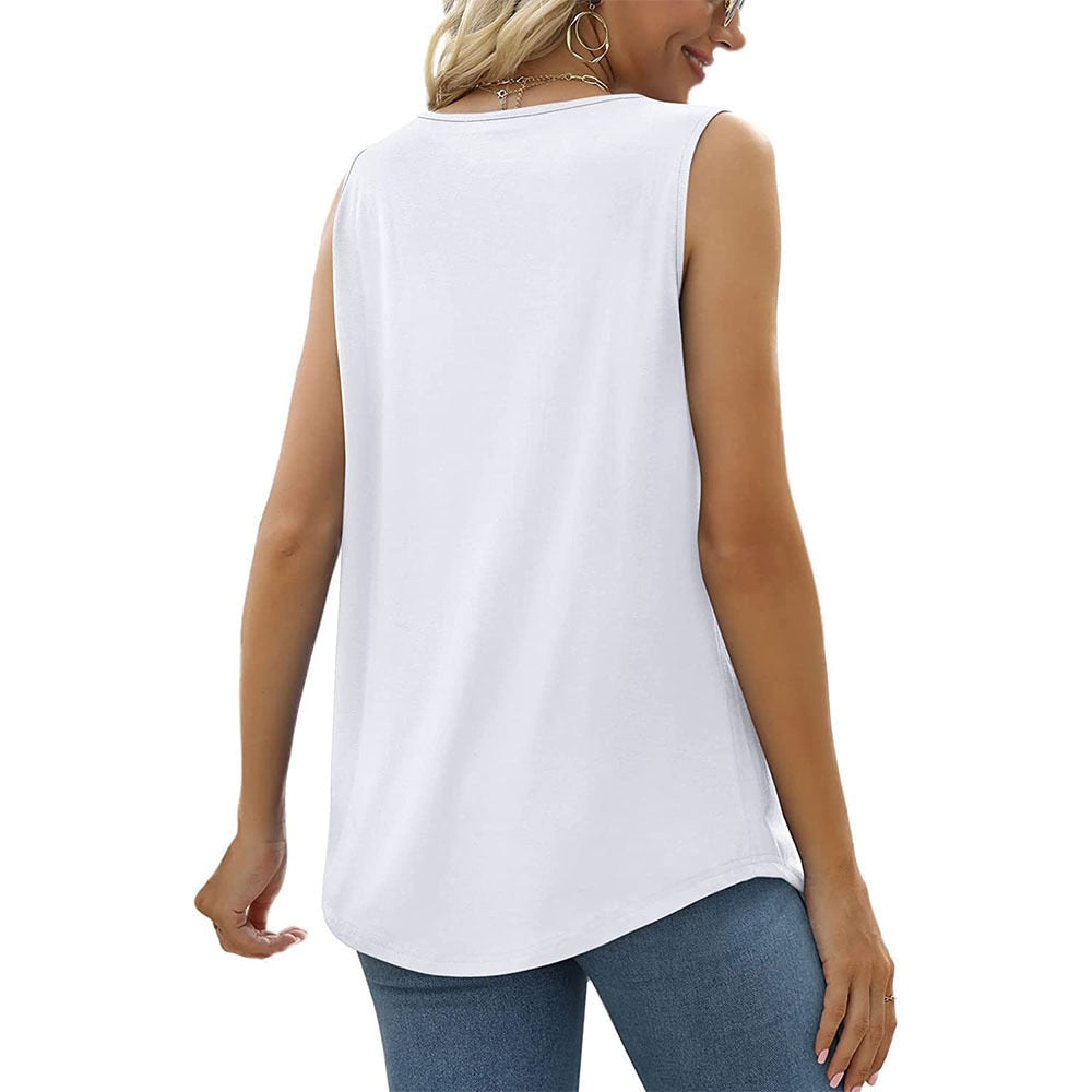 Mouwloze Top Dames – Elegante Zomerblouse zonder Mouwen voor Casual & Feest