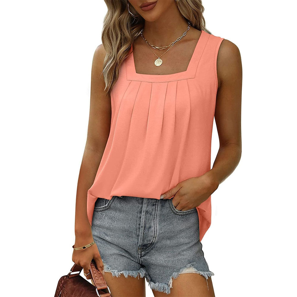 Mouwloze Top Dames – Elegante Zomerblouse zonder Mouwen voor Casual & Feest