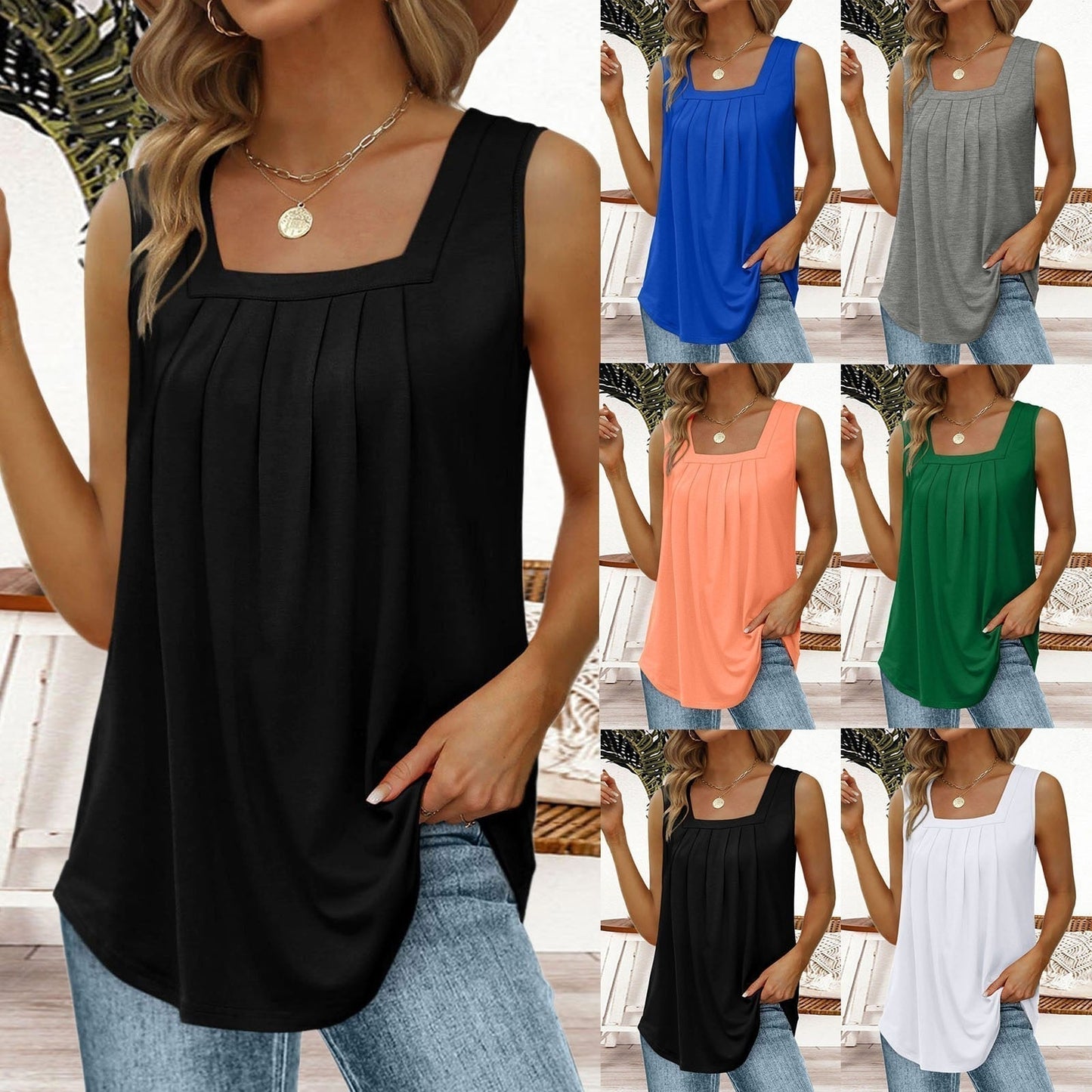 Mouwloze Top Dames – Elegante Zomerblouse zonder Mouwen voor Casual & Feest