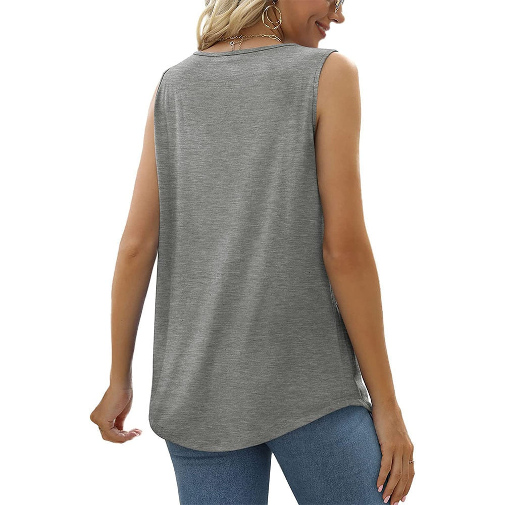 Mouwloze Top Dames – Elegante Zomerblouse zonder Mouwen voor Casual & Feest