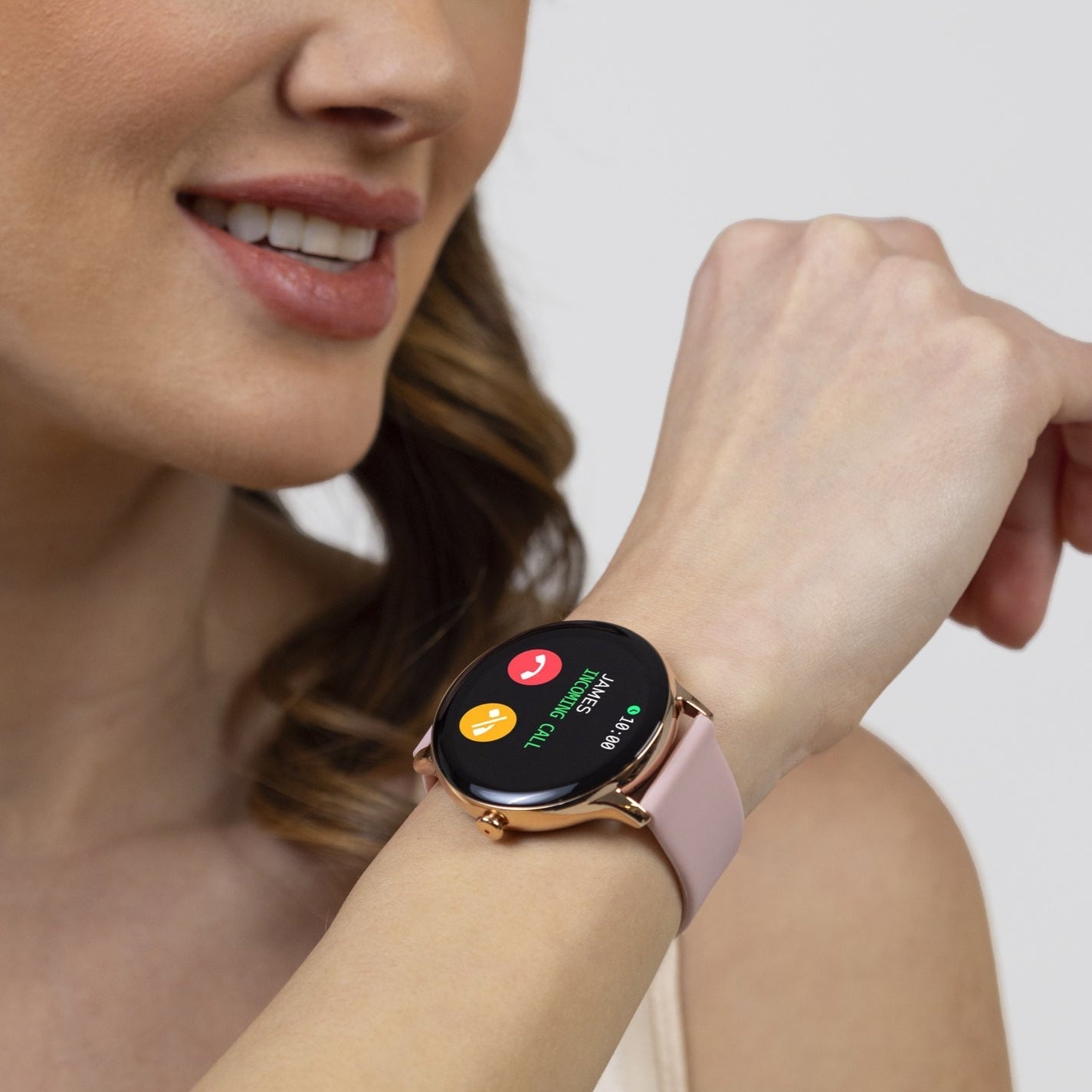Slimme Horloge Ronde Display Siliconen Band Fitness