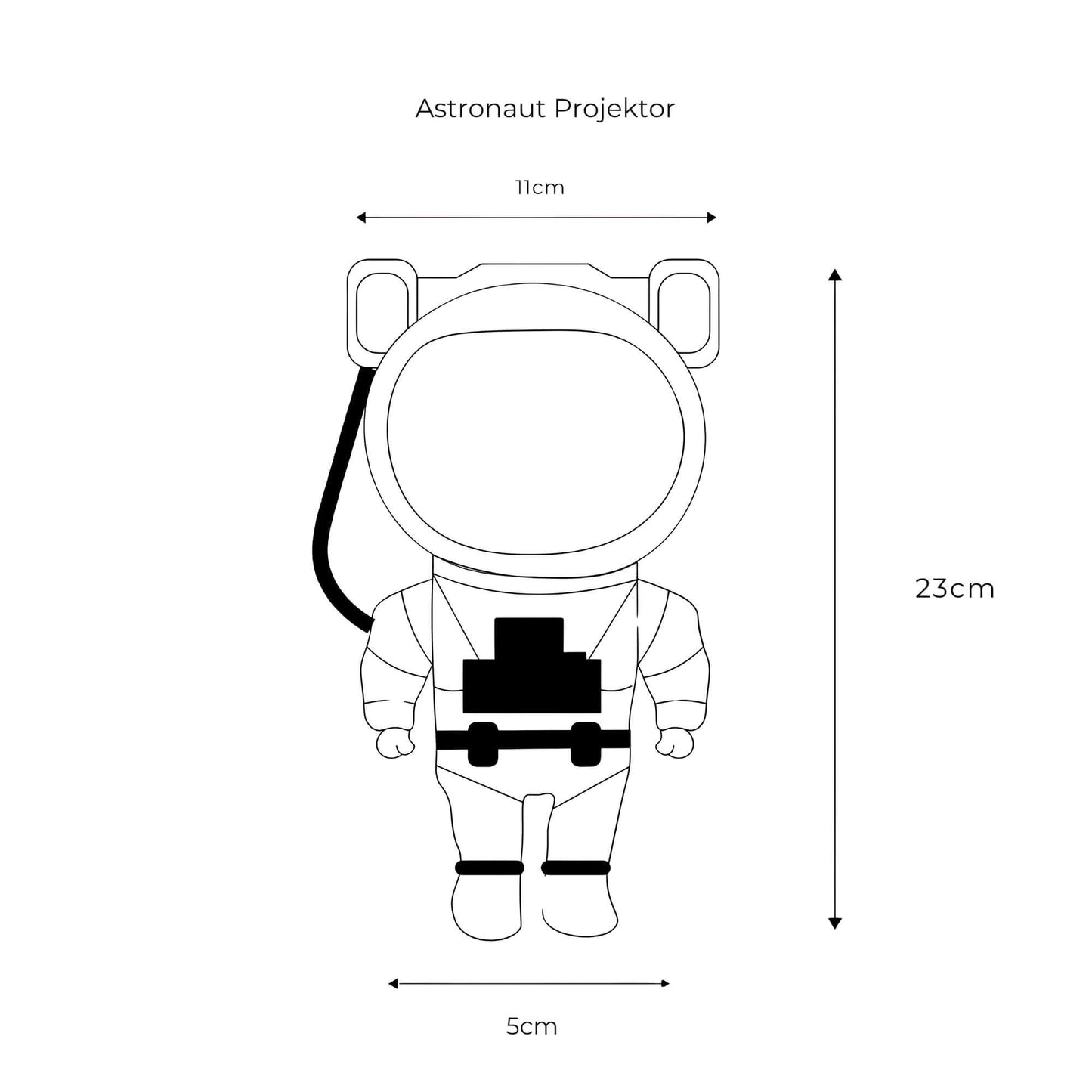 Sterrenprojector Nachtlamp Astronaut voor Kinderen