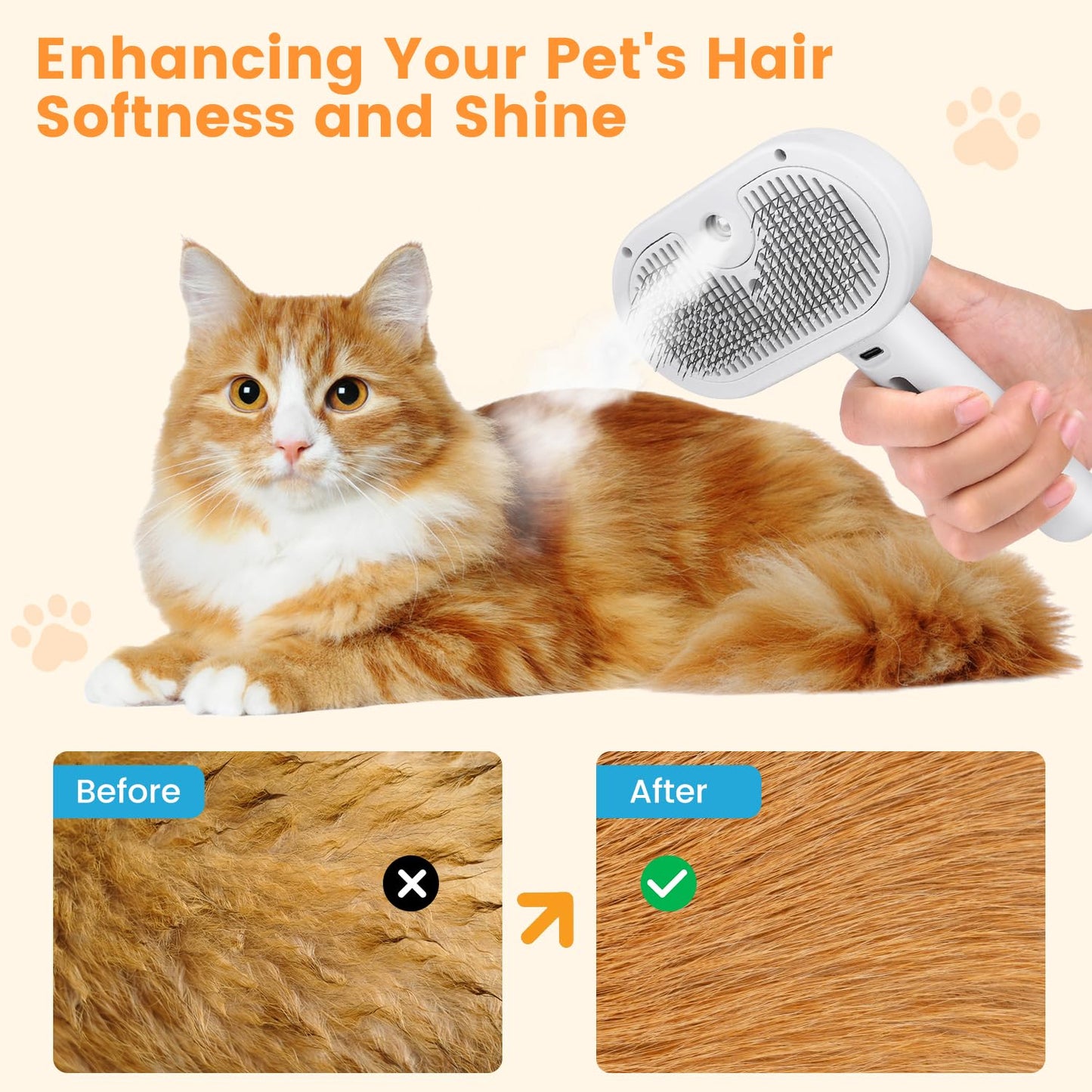 Stoom Borstel Kat en Hond