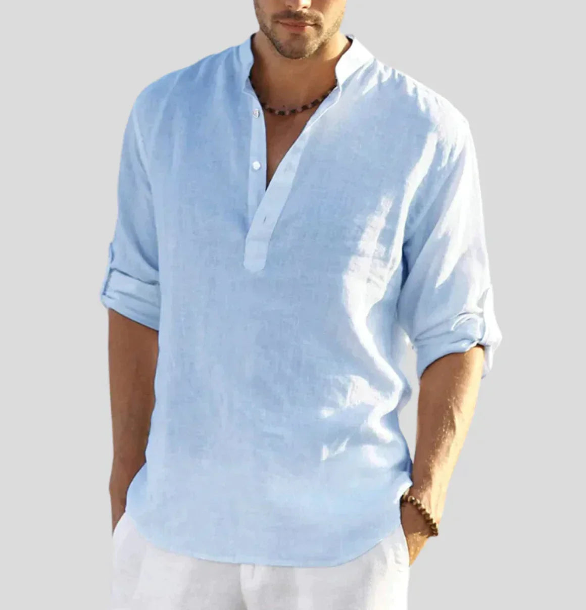 Heren overhemd linnen – Elegant casual overhemd voor zomer en feestgelegenheden