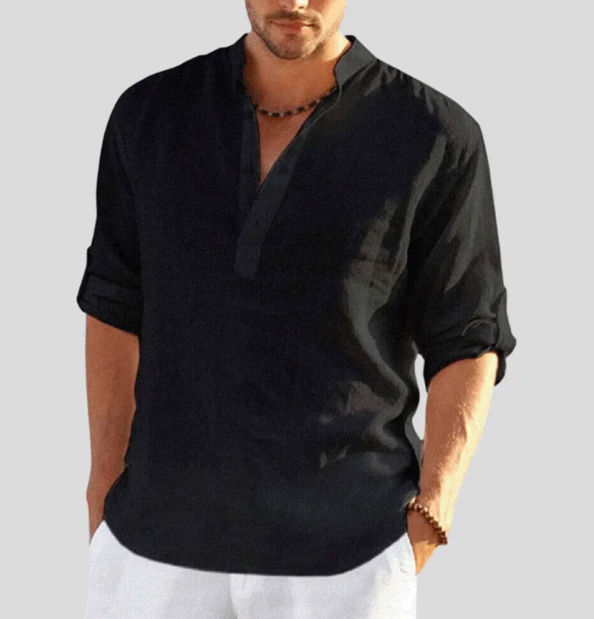 Heren overhemd linnen – Elegant casual overhemd voor zomer en feestgelegenheden