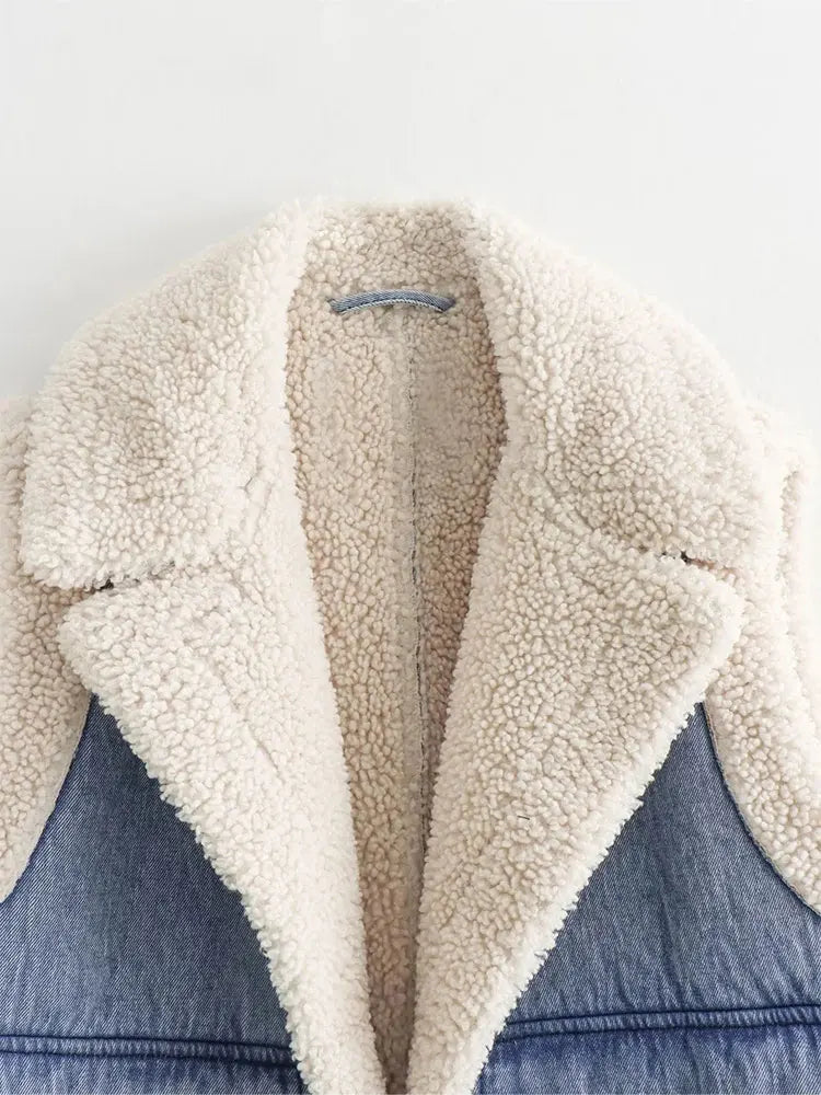 Dames Denim Vest – Stijlvol met Vo pockets voor Casual en Modebewuste Outfits