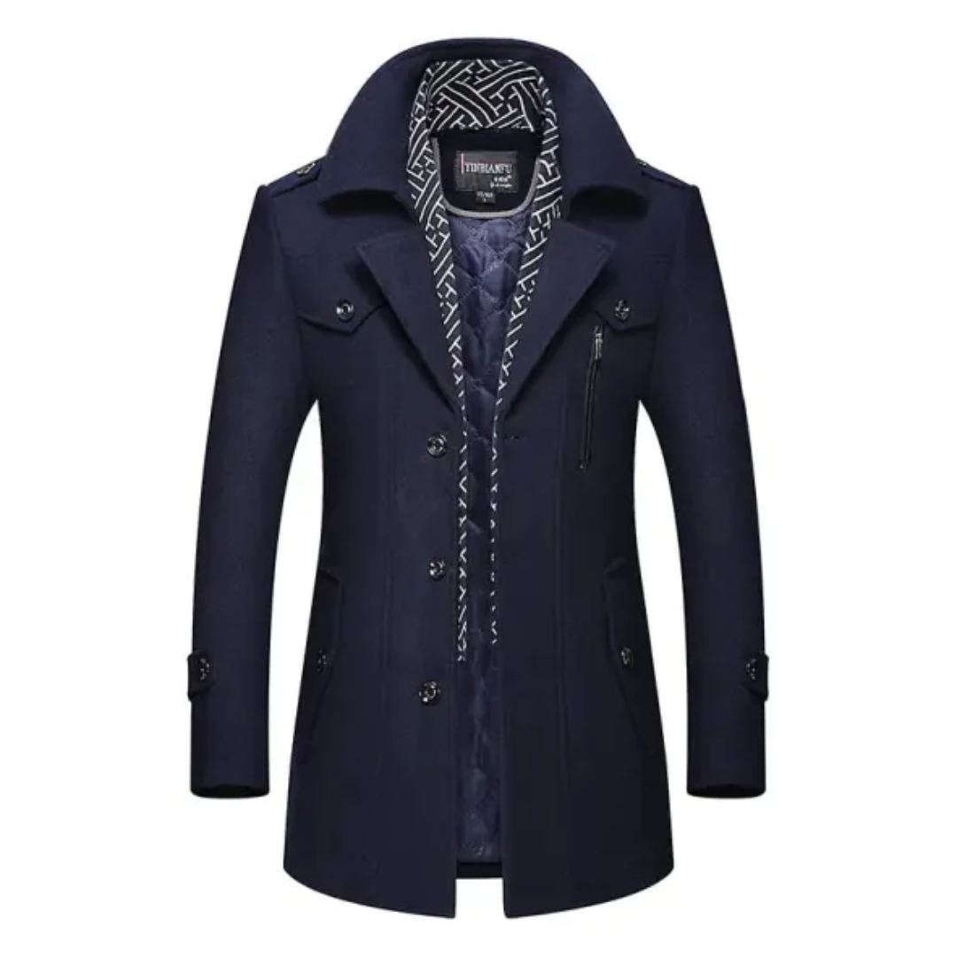 Trenchcoat heren – Stijlvolle trenchcoat met schalkraag voor elke gelegenheid
