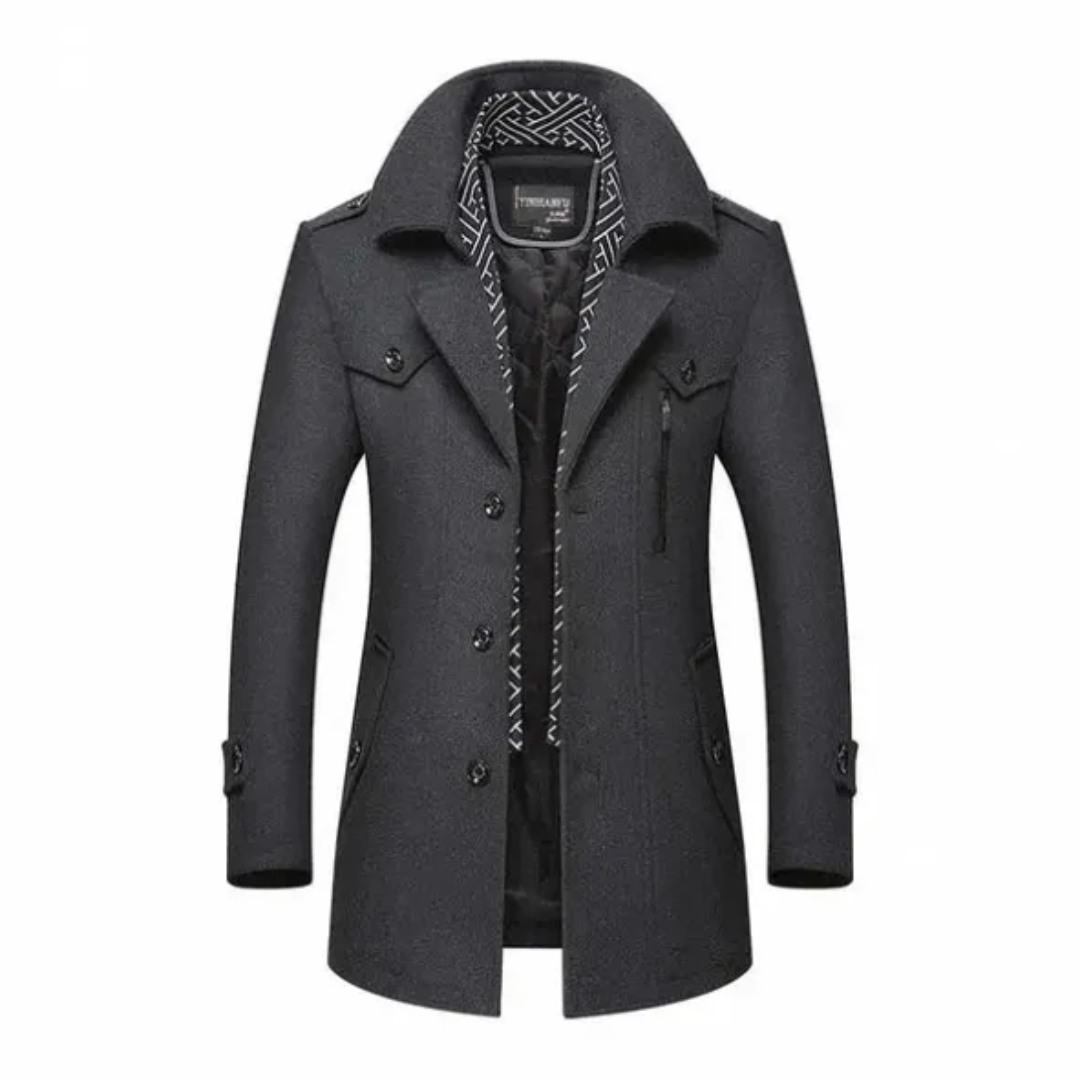 Trenchcoat heren – Stijlvolle trenchcoat met schalkraag voor elke gelegenheid