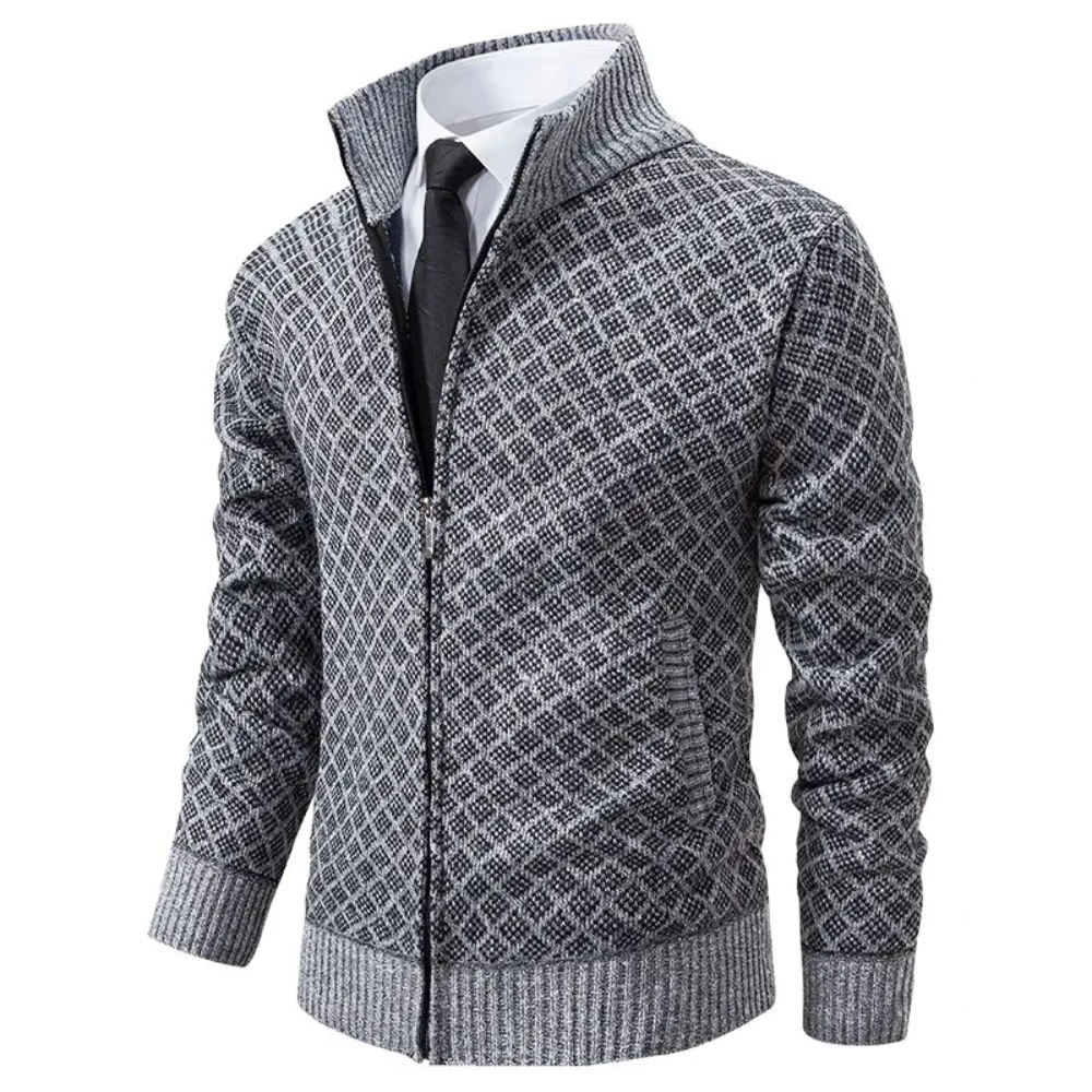 Heren Trui Col – Warme gebreide trui met col voor casual en formele stijl