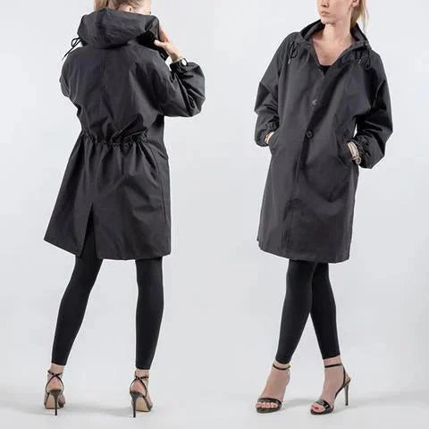 Trenchcoat Dames – Elegante Eengrijpige Trenchcoat van Katoen voor Herfst