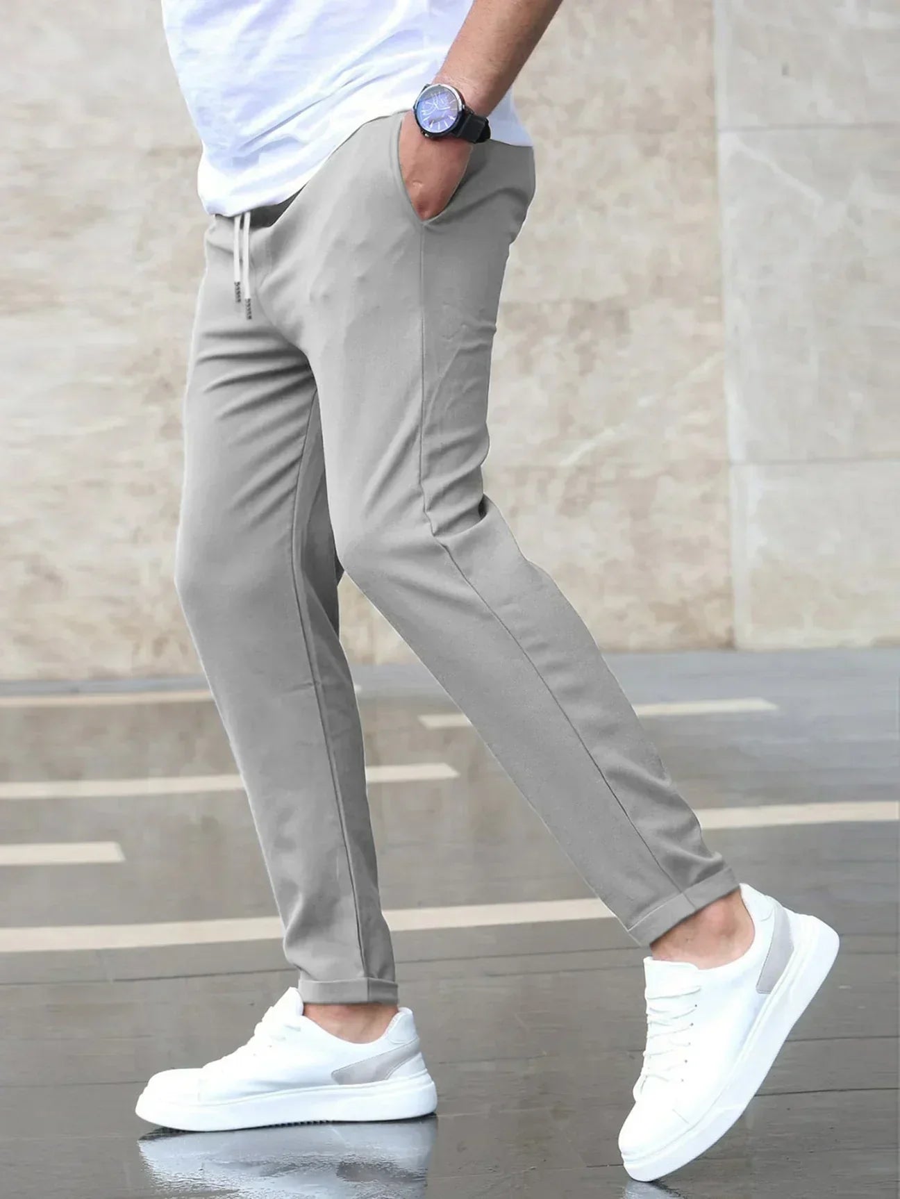 Heren Stretchbroek – Comfortabele en Elegante Broek voor Casual en Formele Gelegenheden