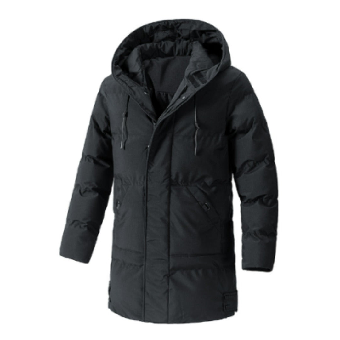 Heren Pufferjack met Capuchon – Warm Gewatteerd Jack met Meerdere Zakken
