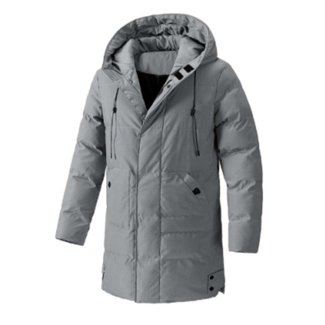 Heren Pufferjack met Capuchon – Warm Gewatteerd Jack met Meerdere Zakken