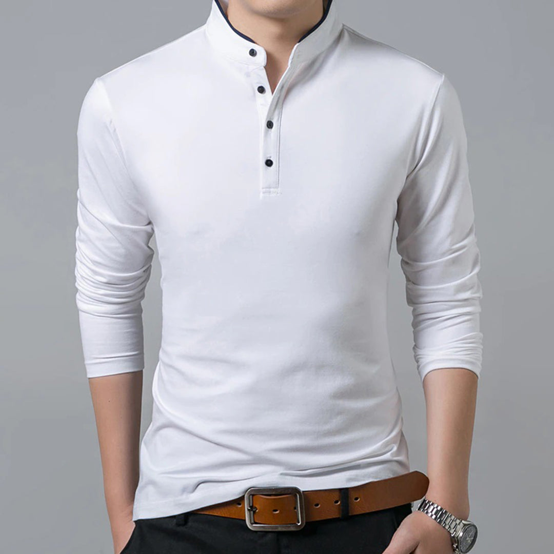 Langarmshirt heren – Comfortabel shirt met lange mouwen voor casual gebruik