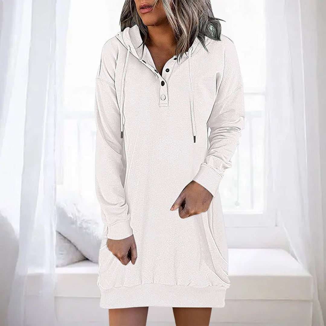 Kapuzenjurk Dames – Elegante en comfortabele jurk met capuchon voor casual stijl