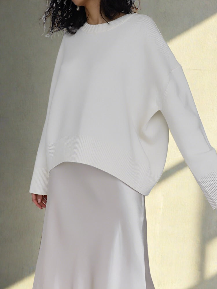 Dames-Trui – Comfortabele gebreide trui met lange mouwen en trendy design