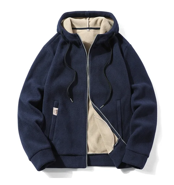 Heren Hoodie met Rits – Casual Sweatshirt voor Comfortabele Vrijetijdskleding