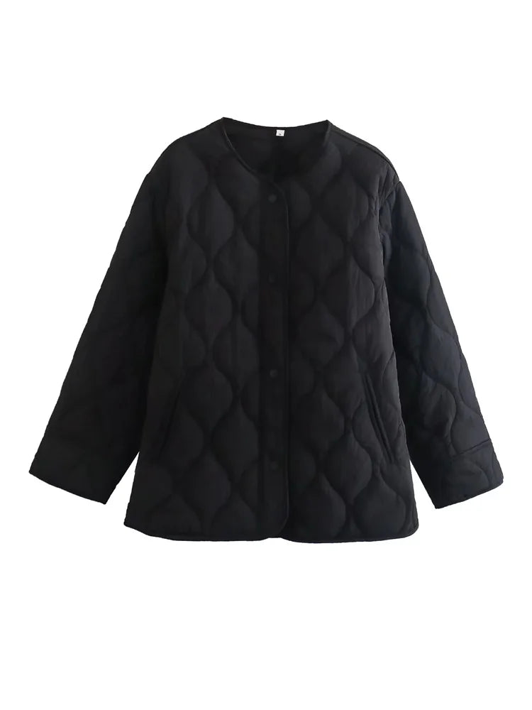 Steppjacke Dames – Warme gewatteerde jas met capuchon voor herfst en winter