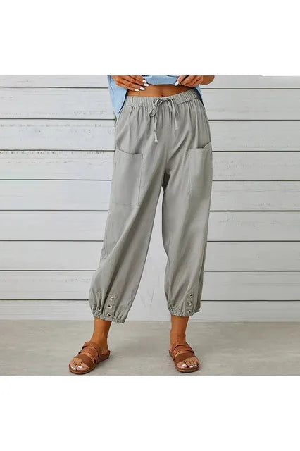 Comfortabele Casual Broek Dames – Lichte, Ademend en Stijlvolle Broek voor Vrije Tijd