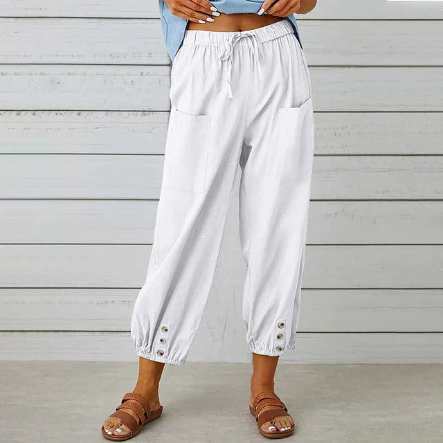 Comfortabele Casual Broek Dames – Lichte, Ademend en Stijlvolle Broek voor Vrije Tijd