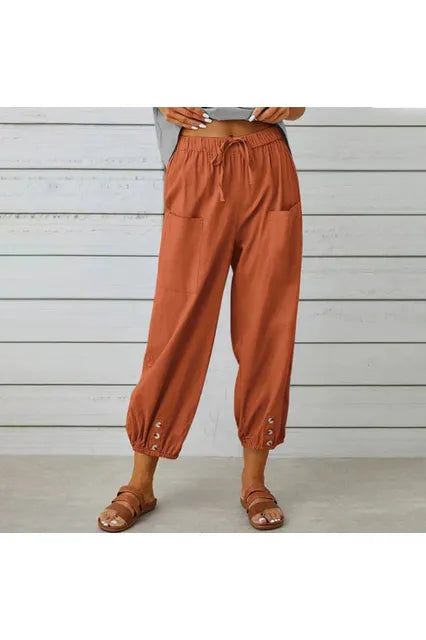 Comfortabele Casual Broek Dames – Lichte, Ademend en Stijlvolle Broek voor Vrije Tijd
