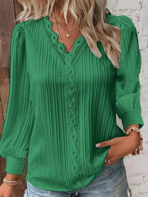 Blouse Dames – Modieuze Blouse met Korte Mouwen en Elegante Pasvorm