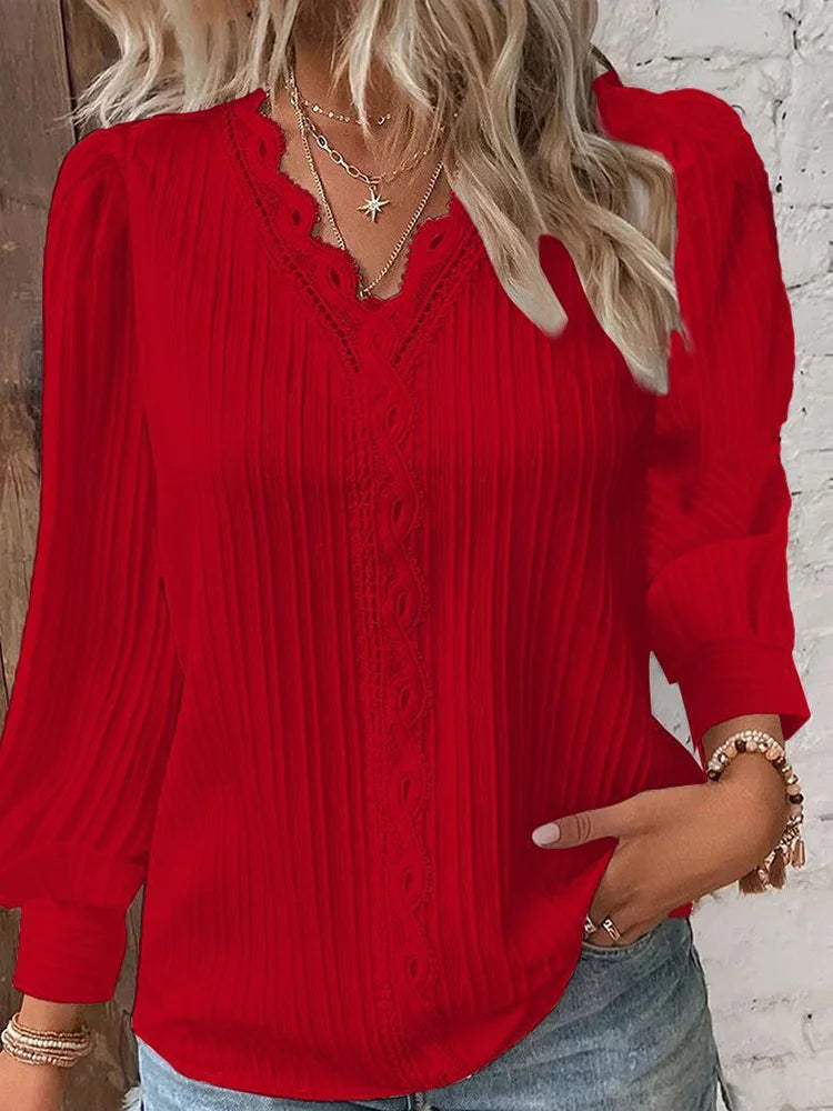 Blouse Dames – Modieuze Blouse met Korte Mouwen en Elegante Pasvorm