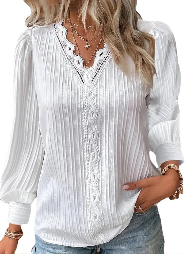Blouse Dames – Modieuze Blouse met Korte Mouwen en Elegante Pasvorm