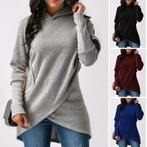 Asymmetrische Hoodie Dames – Trendy Zoom Hoodie voor Casual en Sportieve Stijl