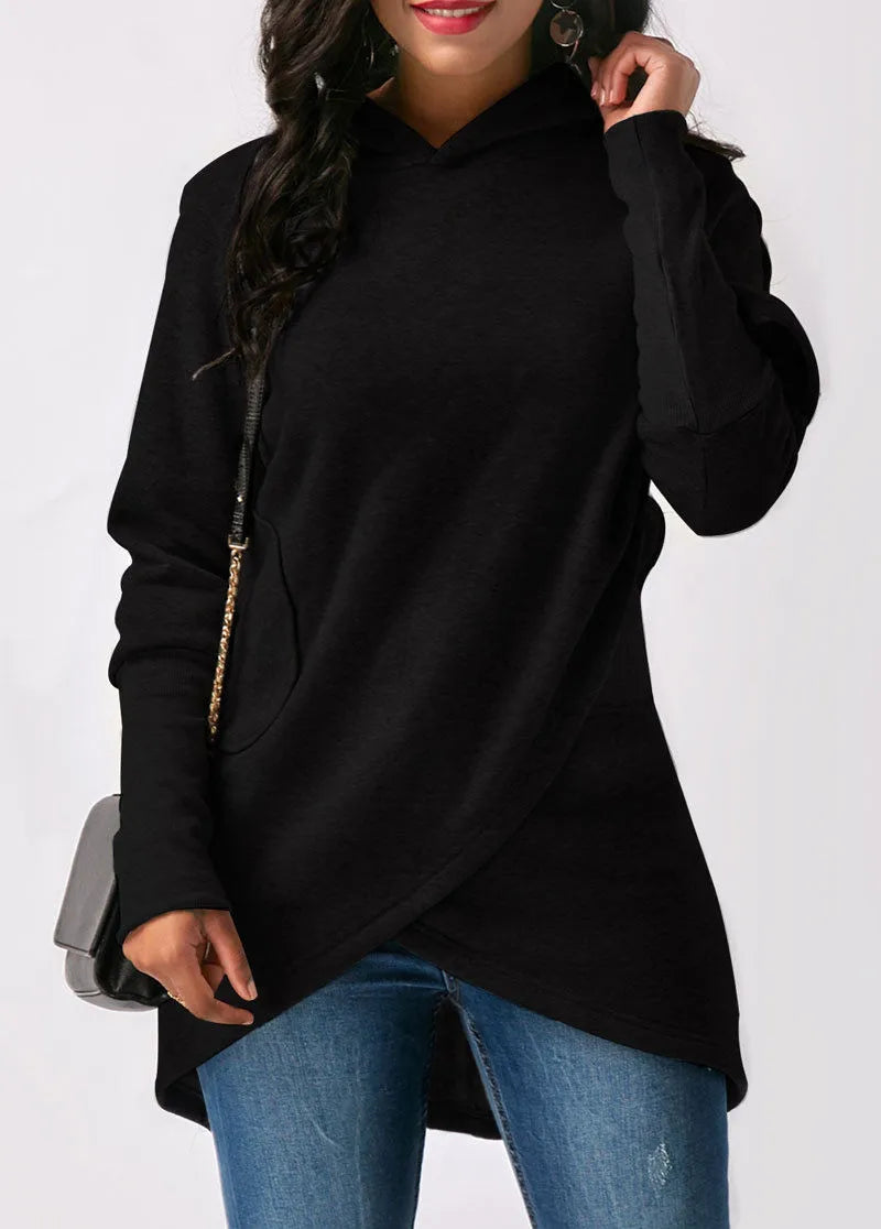 Asymmetrische Hoodie Dames – Trendy Zoom Hoodie voor Casual en Sportieve Stijl