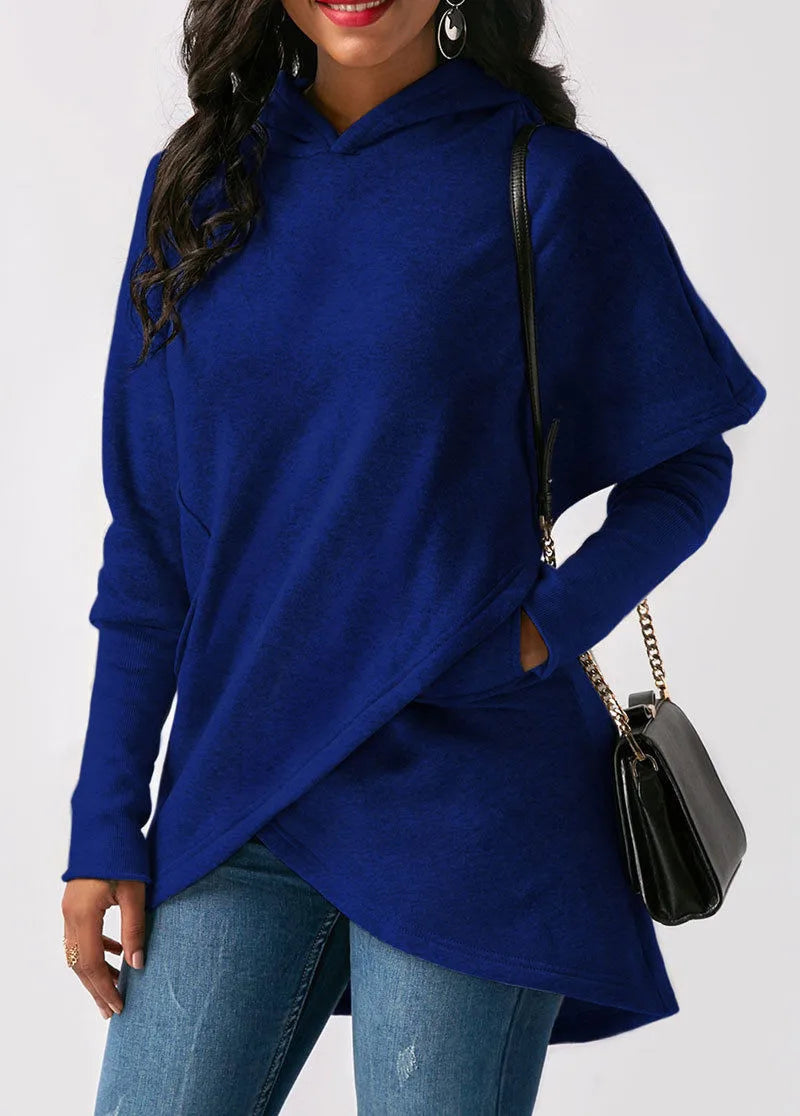 Asymmetrische Hoodie Dames – Trendy Zoom Hoodie voor Casual en Sportieve Stijl