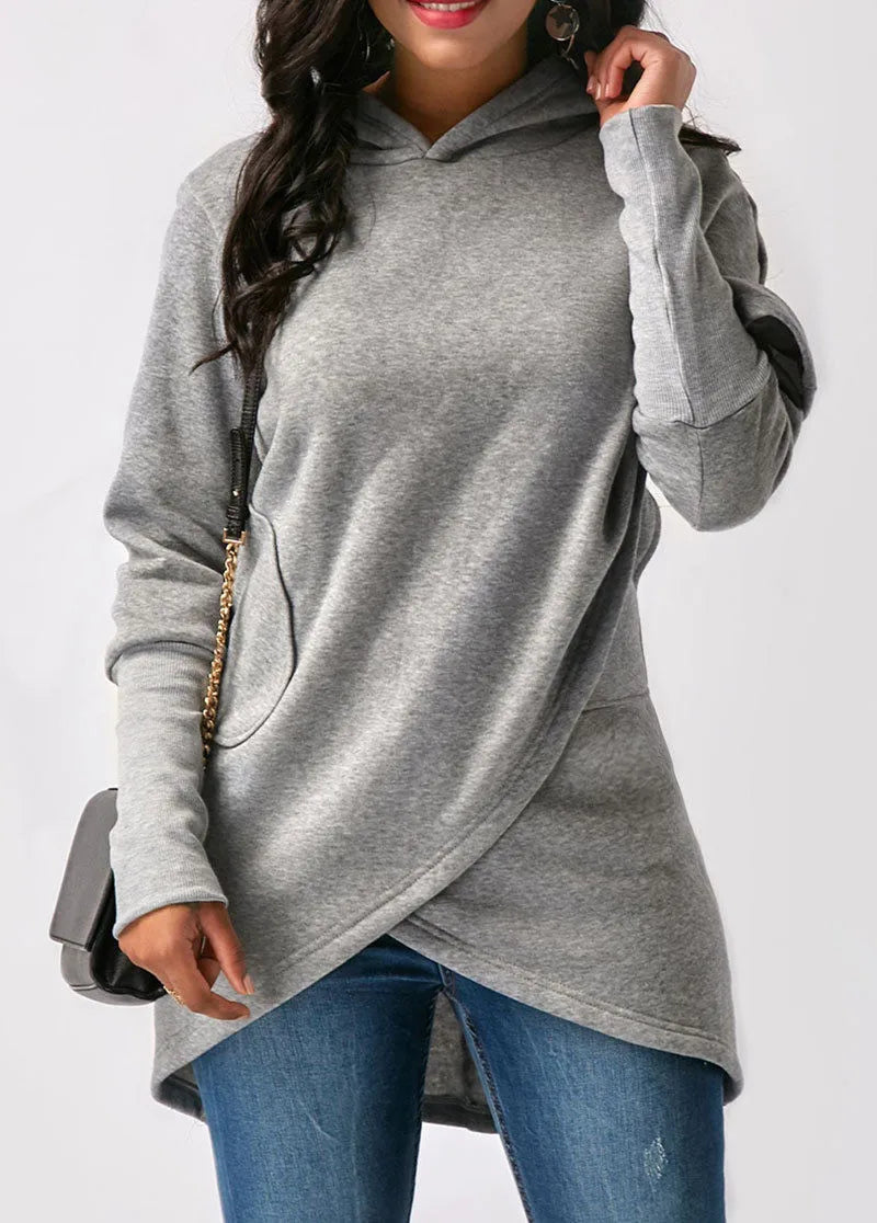 Asymmetrische Hoodie Dames – Trendy Zoom Hoodie voor Casual en Sportieve Stijl