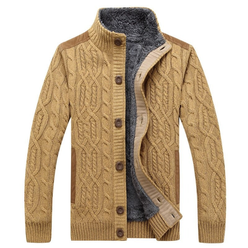 Heren vest met pluche voering – Gebreid warm en stijlvol voor elke gelegenheid
