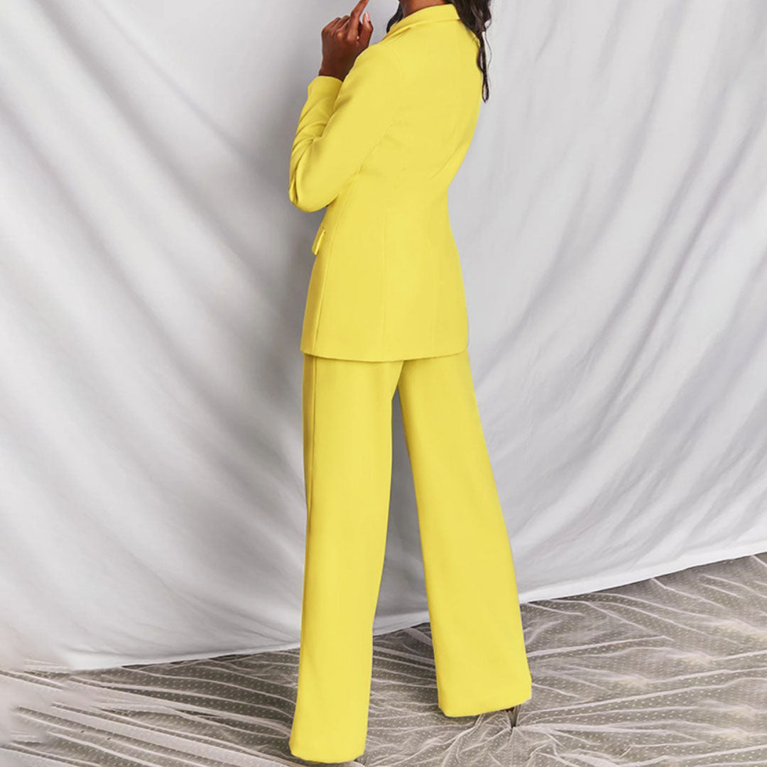 Blazer en Broekset Dames – Elegante Set voor Feestelijke en Zakelijke Gelegenheden