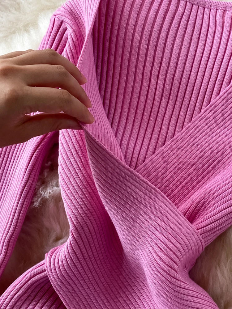 Lange mouwen jurk dames – Elegante jurk voor feest en casual stijl