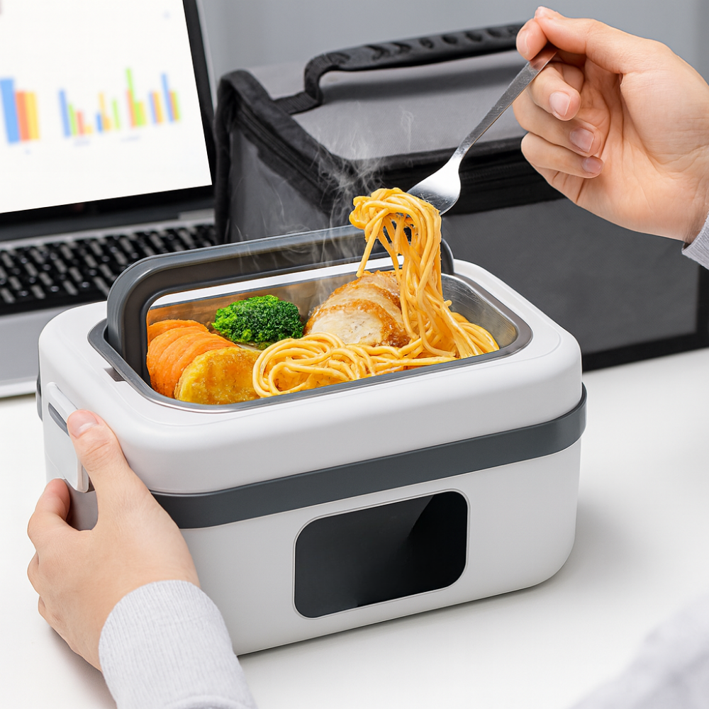 Zelfverwarmende Lunchbox Draagbaar Roestvrij Staal
