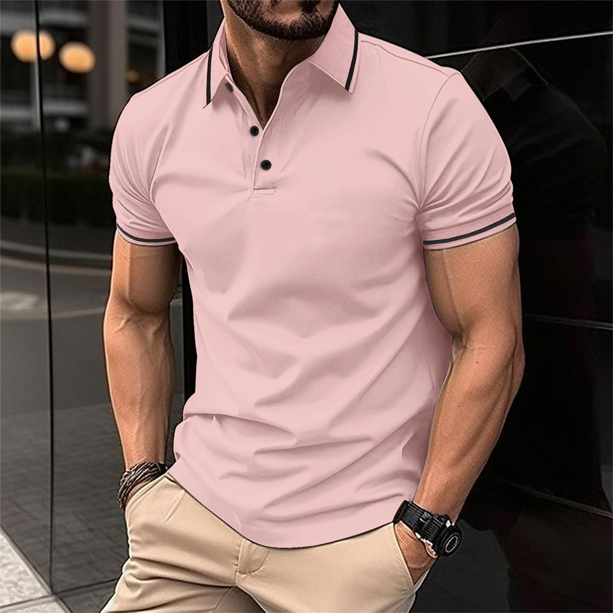 Korte Mouw Polo Hemd Heren – Stijlvol Poloshirt Katoen voor Casual en Sportief Gebruik