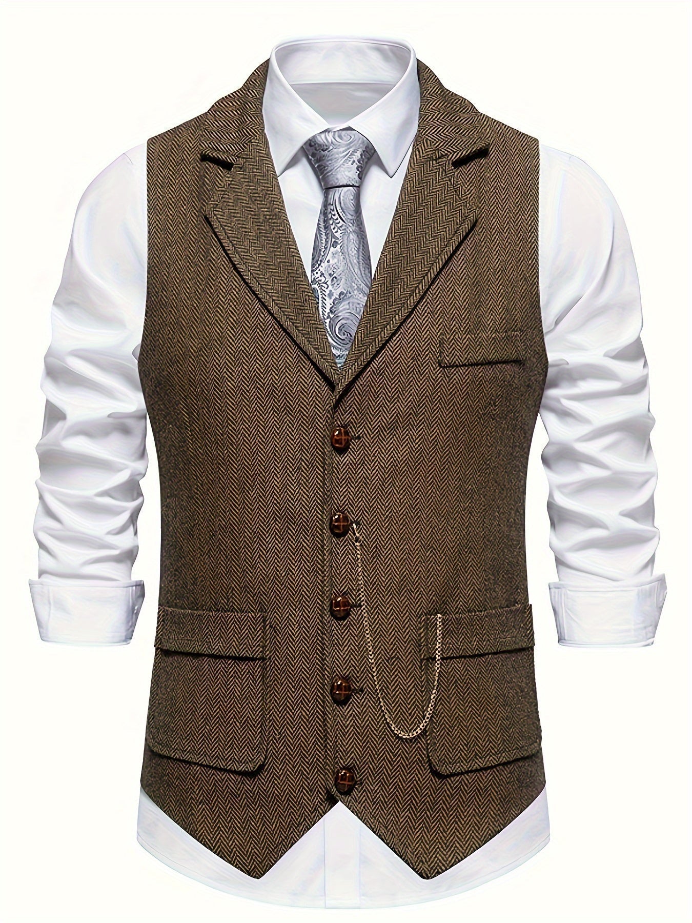 Heren vest met revers – Stijlvol en comfortabel herenjack voor casual en formele gelegenheden
